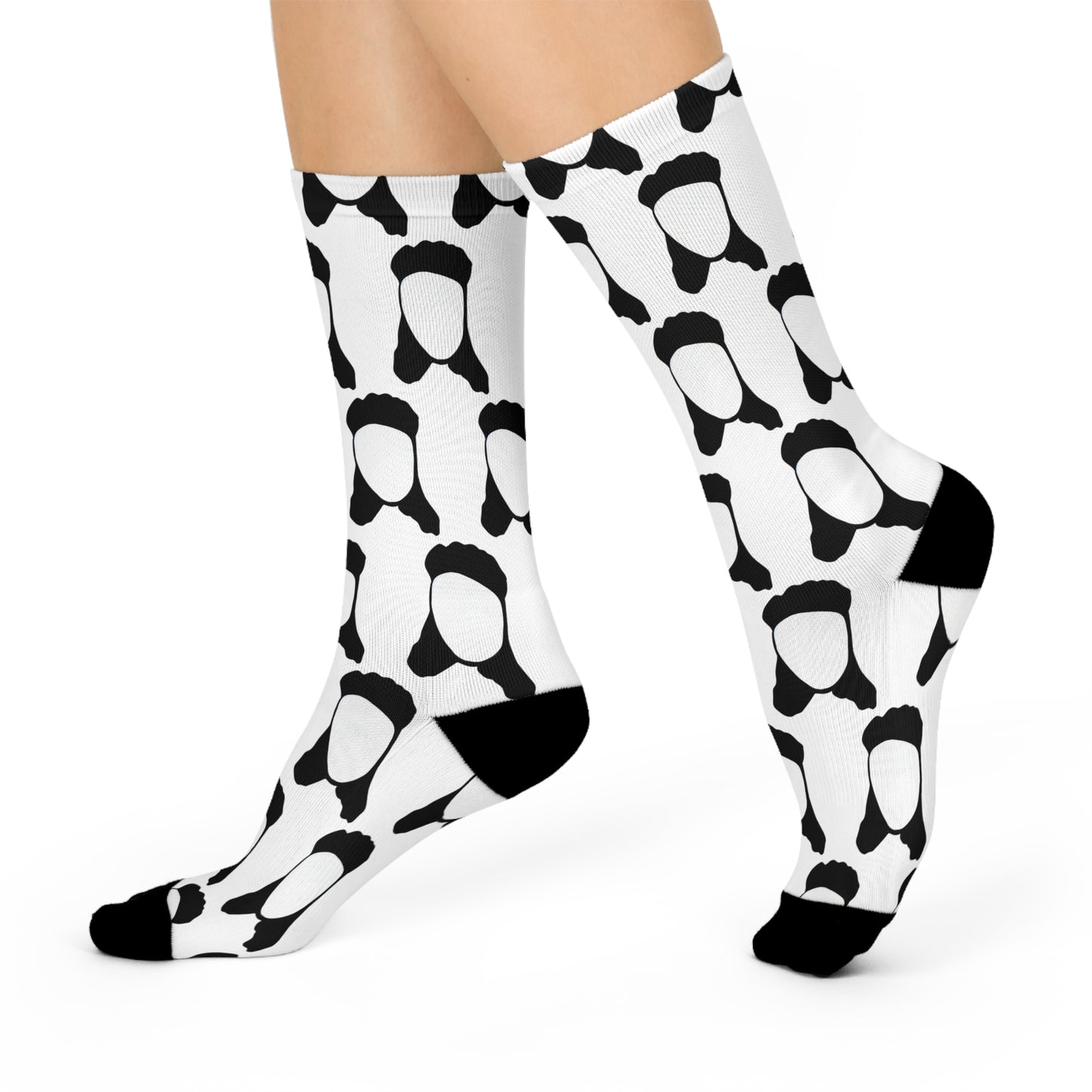 Mullet Man Spam Crew Socks