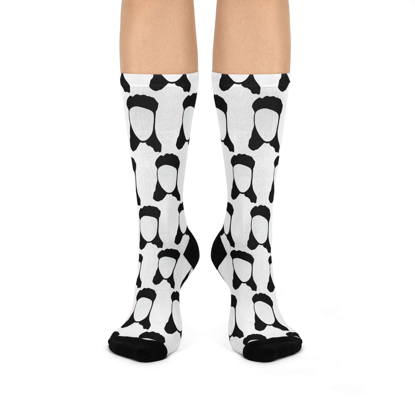 Mullet Man Spam Crew Socks
