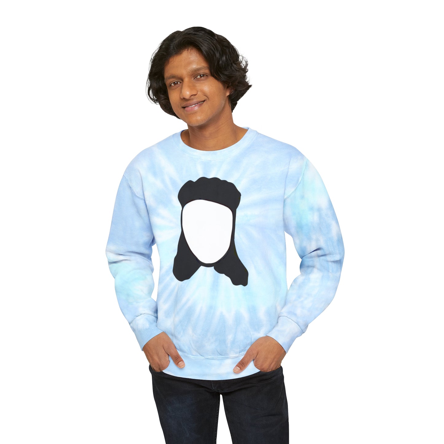 Mullet Man (3 color options) Unisex Tie-Dye Crew Neck