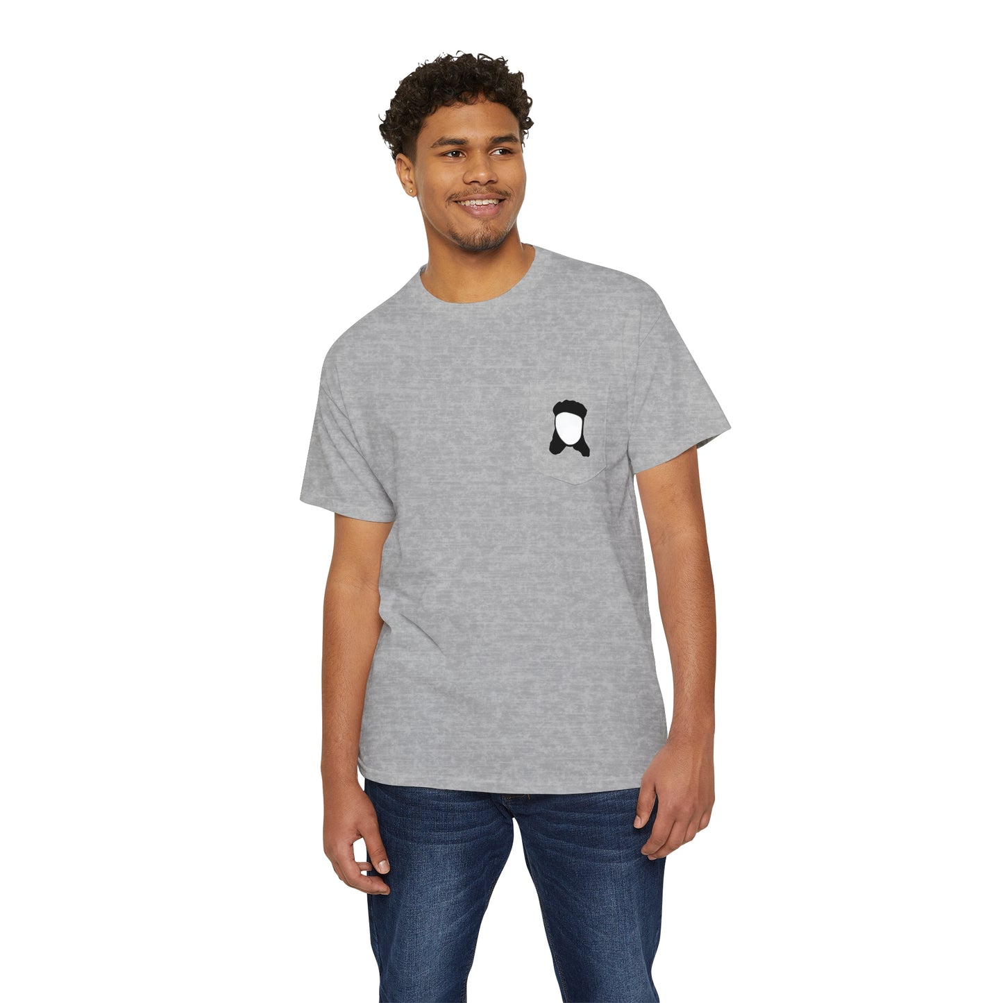 Mullet Man (9 color options) Unisex Pocket Tee