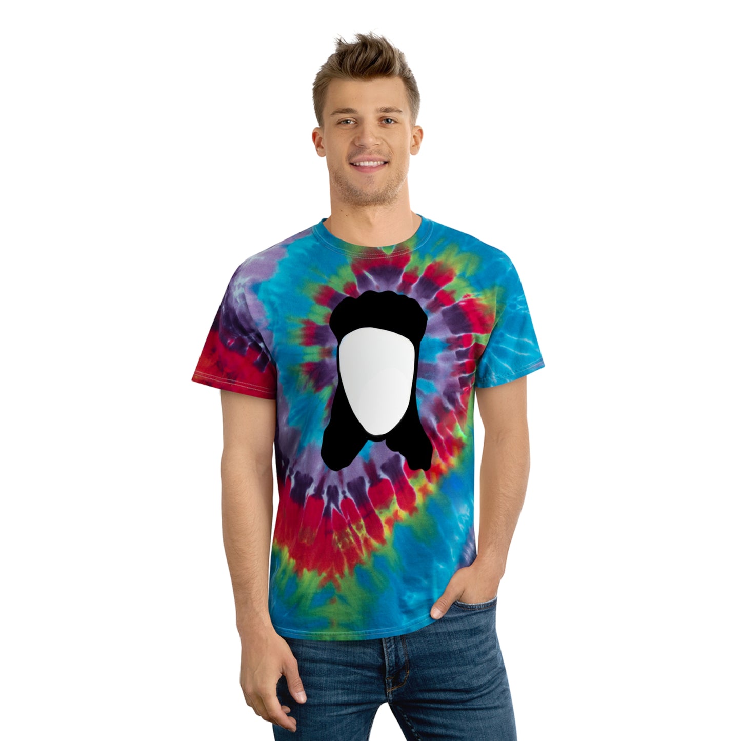 Mullet Man (2 color options) Tie-Dye Tee, Spiral