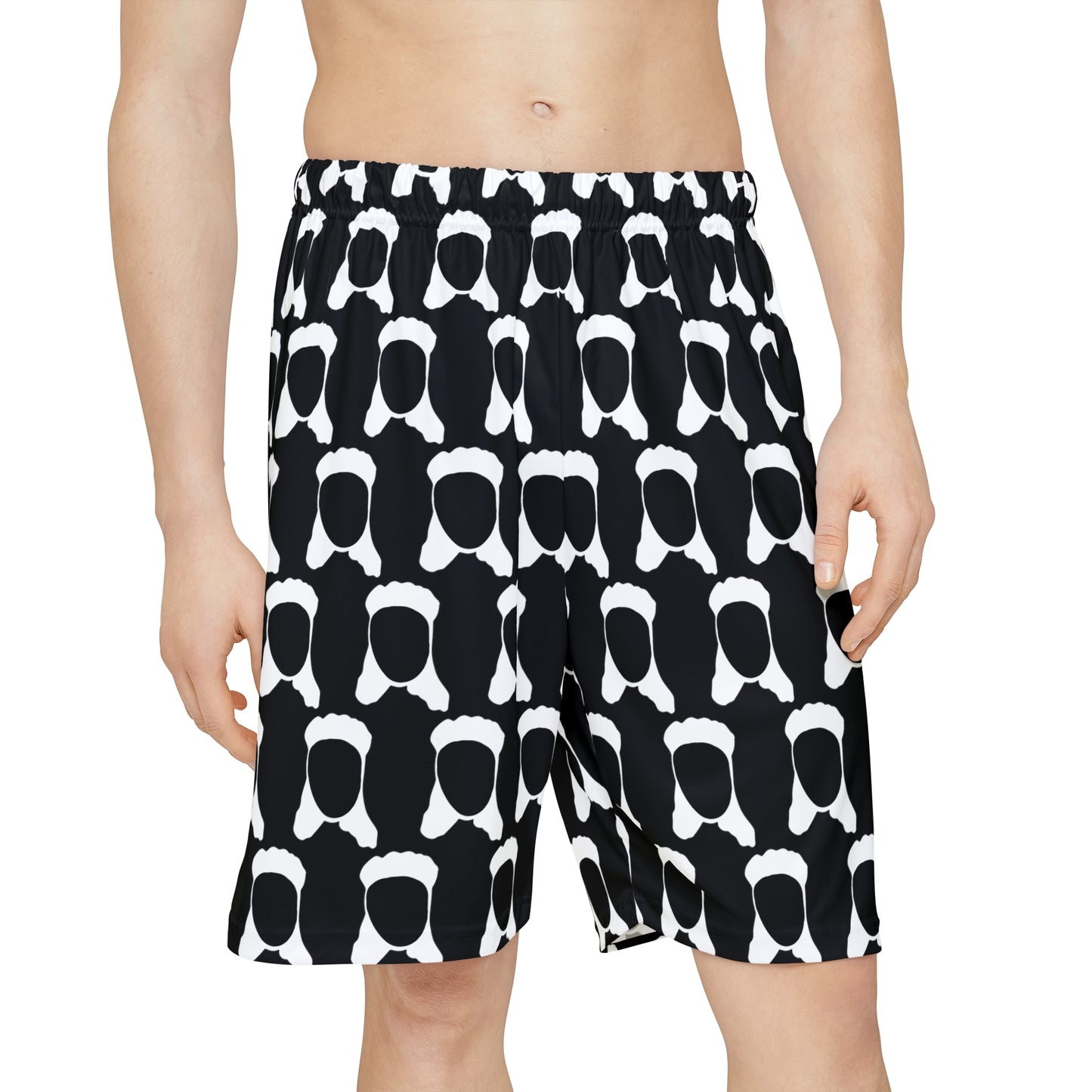 Mullet Man Spam Men’s Sports Shorts