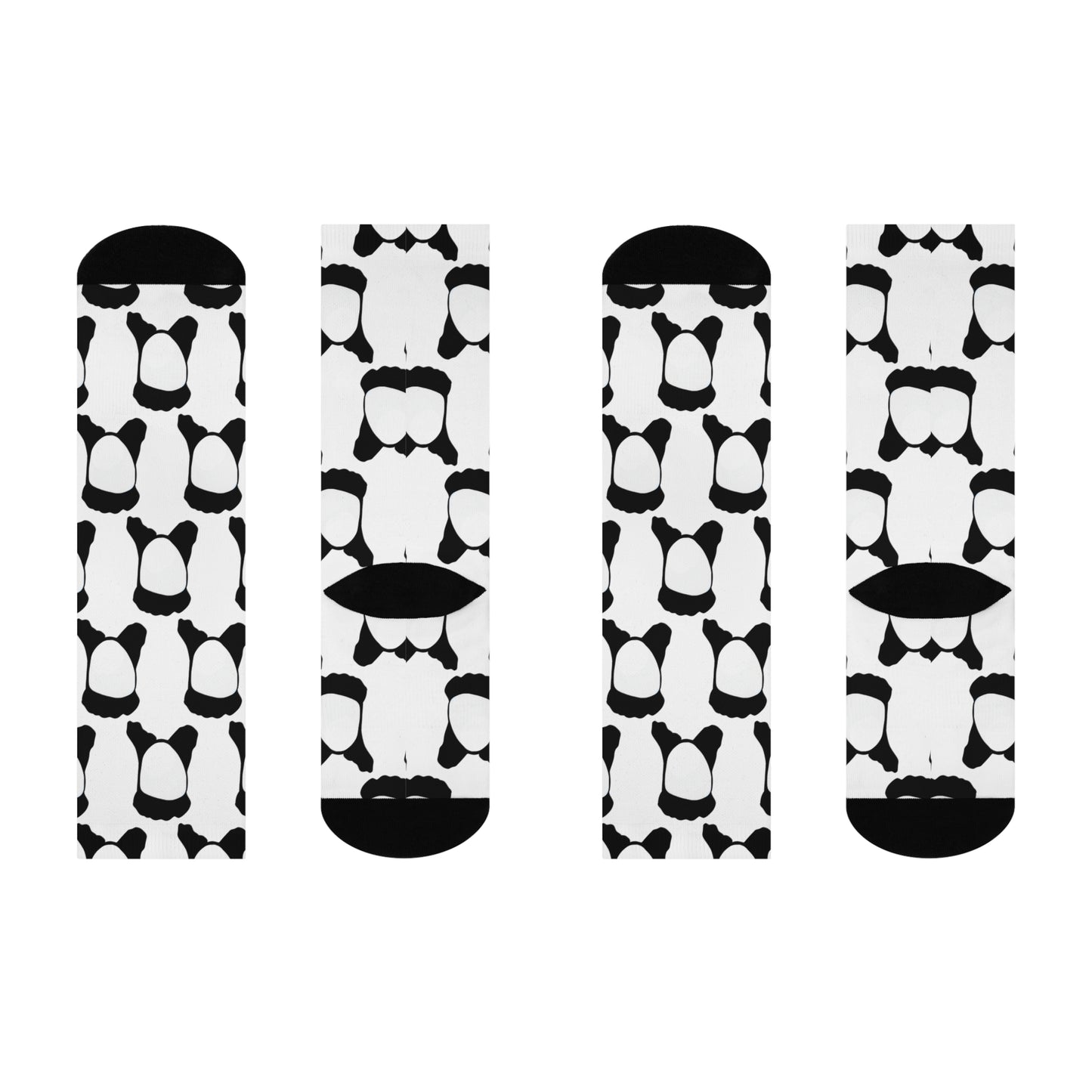 Mullet Man Spam Crew Socks