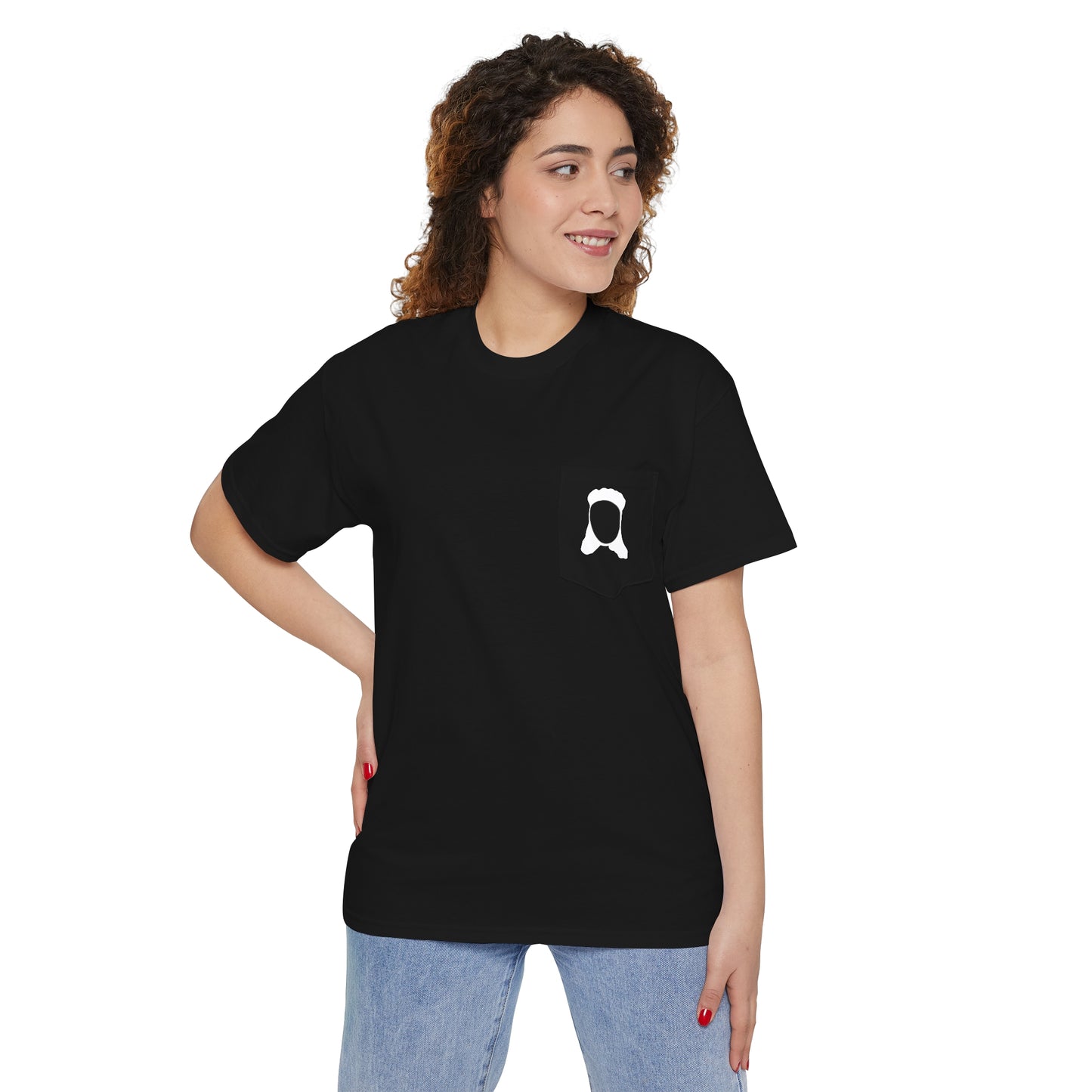 Mullet Man (4 color options) Unisex Pocket Tee