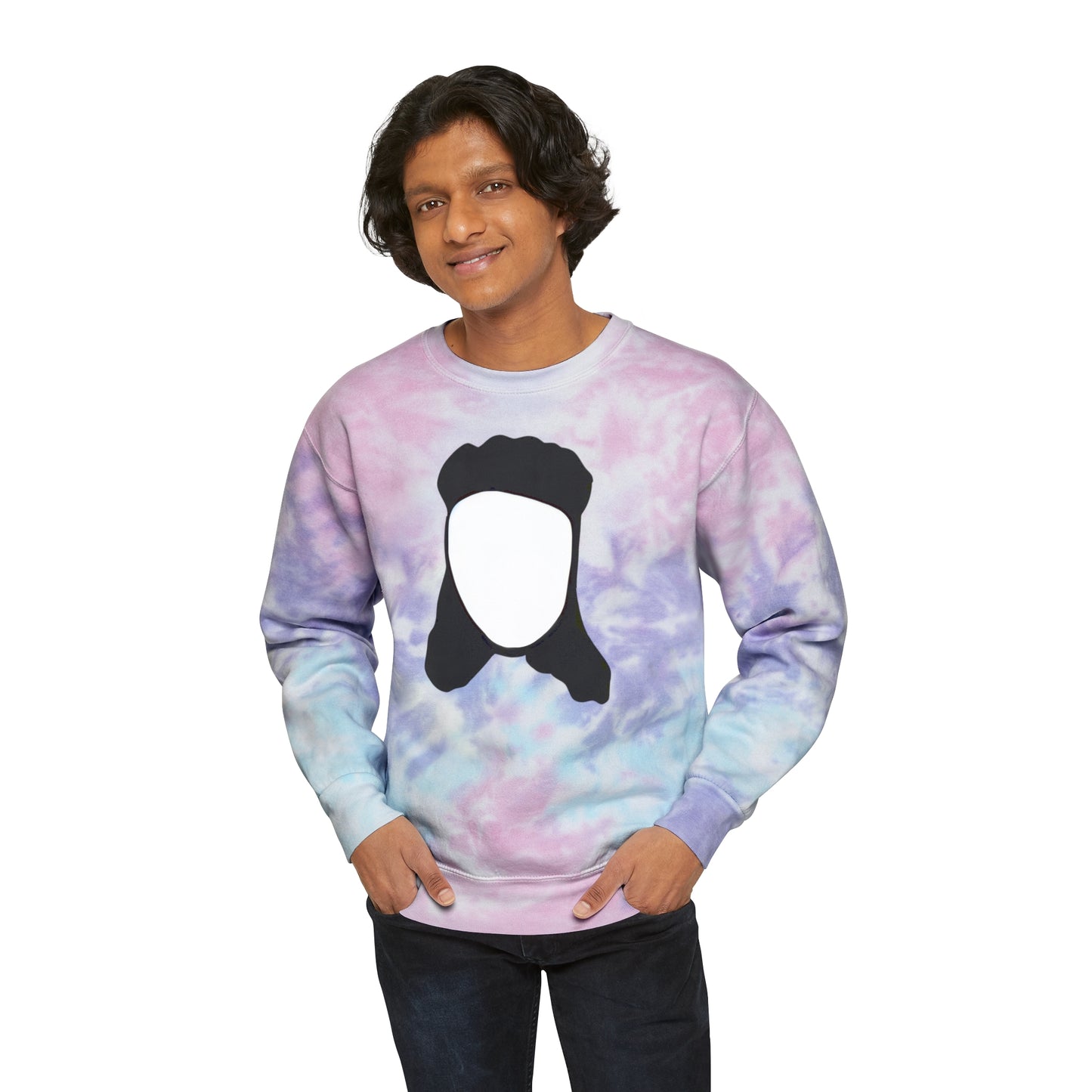 Mullet Man (3 color options) Unisex Tie-Dye Crew Neck