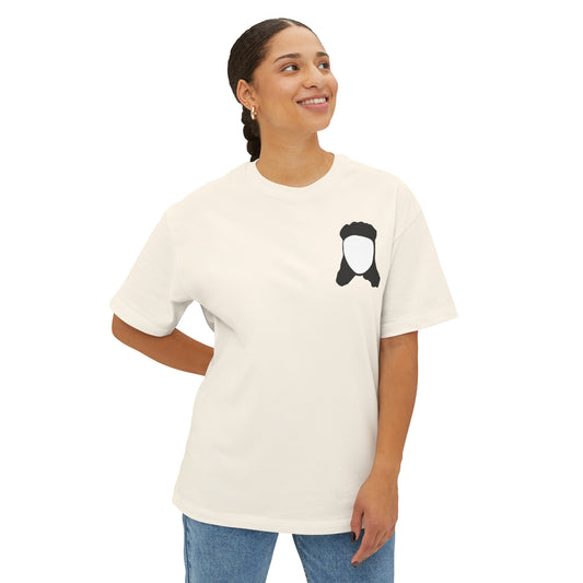 (small logo) Mullet Man (4 color options) Unisex Oversized Tee