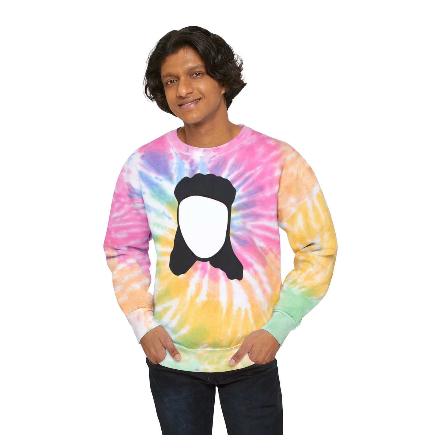 Mullet Man (3 color options) Unisex Tie-Dye Crew Neck