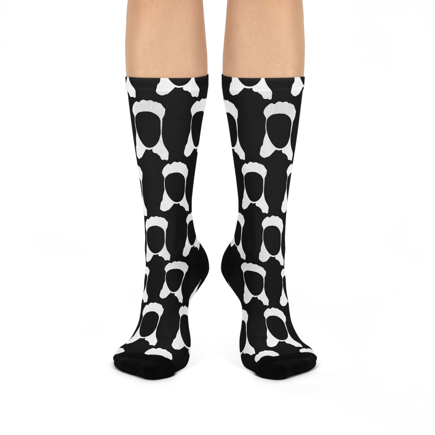 Mullet Man Spam Crew Socks